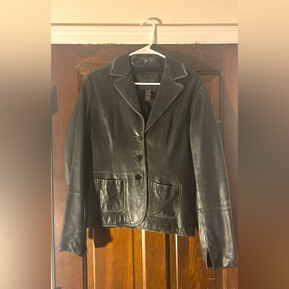 Black Vintage Leather Jacket